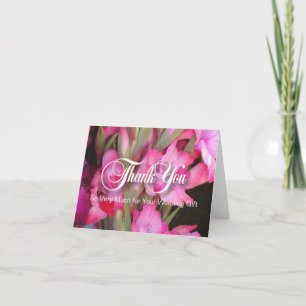Roze Glads dankt u de Lege Kaart van de Nota