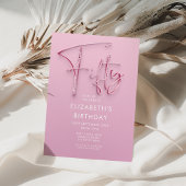 Roze Glam 50e verjaardag Kaart