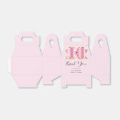 Roze Glam Bow Fancy Elegant Birthday Dank u Bedankdoosjes (Uitgevouwen)