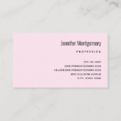 Roze Glam Bow met een Center Edelsteen Visitekaartje (Achterkant)