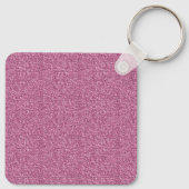 Roze Glam Faux Glitter Chevron Sleutelhanger (Achterkant)