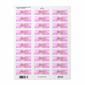 Roze Glamor Lights Bokeh Chic Adresetiketten Etiket (Full Sheet)
