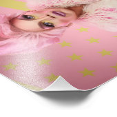 Roze glamour 10x8 foto afdruk (Hoek)