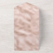 Roze Glamour Roze All In One Uitnodiging (Buitenkant)