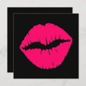 Roze glans kaart (Voorkant / Achterkant)