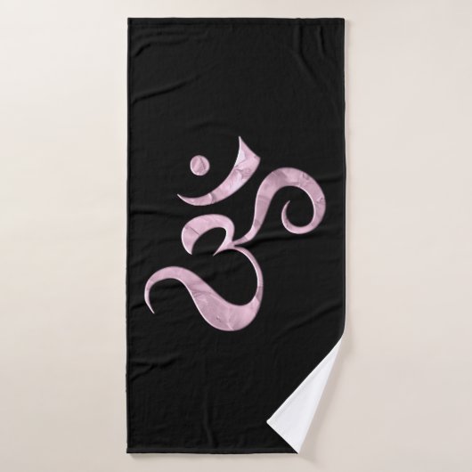 Roze Glans Om Badhanddoek (Badhanddoek)