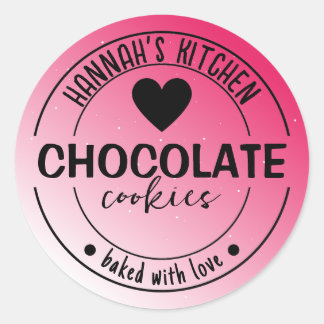 Roze Glitter Achtergrond Item Label Gebakken met L