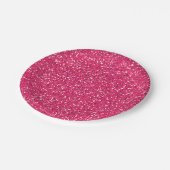 Roze Glitter-Afbeelding Aangepaste partij Papieren Bordje (Gekanteld)