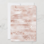 Roze Glitter Babyshower met Glans Kaart (Achterkant)