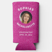 Roze Glitter Bacherolette Party Favor Bride Foto (Achterkant)