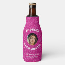 Roze Glitter Bacherolette Party Favor Bride Foto