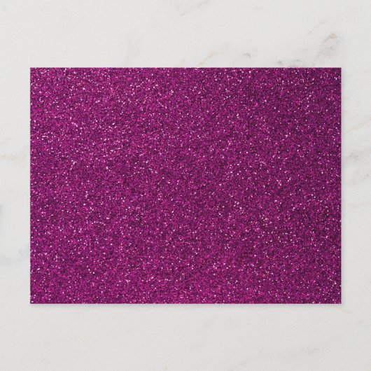 Roze glitter briefkaart (Voorkant)