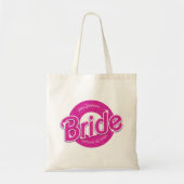 Roze Glitter Bruid Tote Bag (Voorkant)