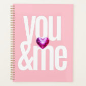 Roze Glitter bruiloft en Valentijnse Planner (Voorkant)