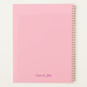 Roze Glitter bruiloft en Valentijnse Planner (Achterkant)