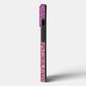 Roze glitter Case-Mate iPhone case (Achterkant / Links)