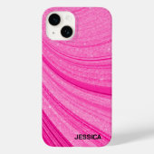 Roze glitter Case-Mate iPhone case (Achterkant)