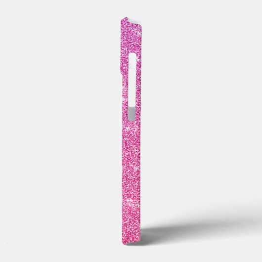 Roze glitter Case-Mate iPhone case (Achterkant / Links)