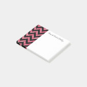 Roze Glitter Chevron Opmerkingen Post-it® Notes (Schuin)