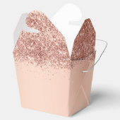 Roze glitter Creëer Uw eigen voordeur Bedankdoosjes (Geopend)