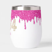 Roze Glitter Drip Gold 1984 40ste verjaardag (Achterkant)