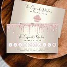 Roze glitter druppelt cupcake bakkerij Chef Gold
