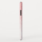 Roze glitter en roos goudmarmer ombre Case-Mate iPhone case (Achterkant/rechts)