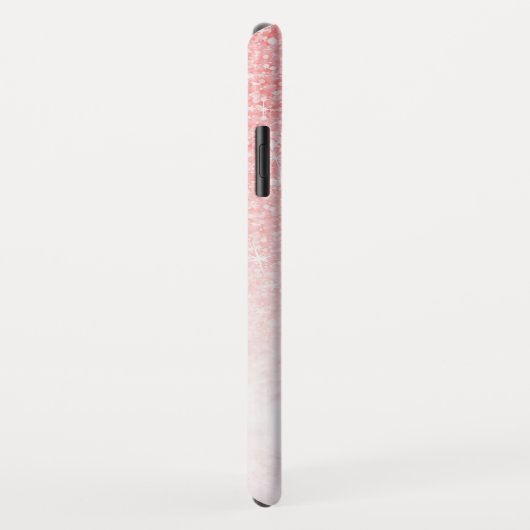 Roze glitter en roos goudmarmer ombre Case-Mate iPhone case (Achterkant/rechts)