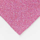 Roze Glitter Fleece Blanket Deken (Hoek)