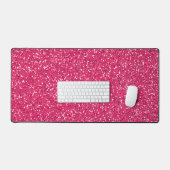 Roze Glitter Foto Afbeelding Bureaumat (Keyboard & Muis)