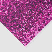 Roze Glitter Fuchsia Glitterende Sweet 16 Bruids V Tissuepapier (Detail)