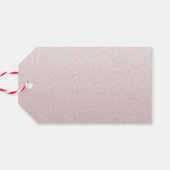 Roze glitter gepersonaliseerd dank u gunst labels cadeaulabel (Achterkant Horizontaal)