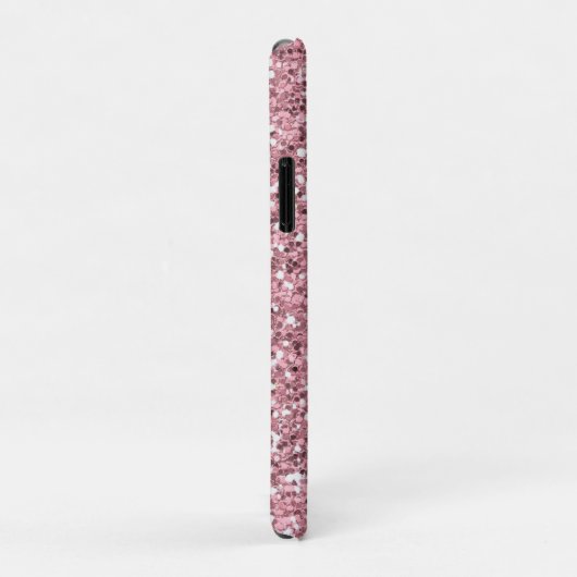 Roze Glitter Gepersonaliseerd met Jouw naam. Case-Mate iPhone Case (Achterkant/rechts)