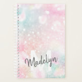  roze glitter Girly Glamoureus Planner (Voorkant)