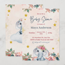 Roze glitter girly schattig baby shower