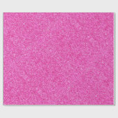 Roze Glitter Glamoureuze Sjabloon Elegant Modern Cadeaupapier (Vlak)