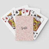 Roze Glitter Glans Pokerkaarten (Achterkant)