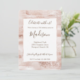 Roze Glitter Glanzende Schittering Kaart