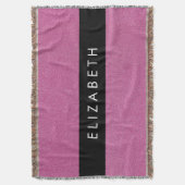 Roze Glitter, Glitter Achtergrond, Jouw naam Deken (Voorkant Verticaal)