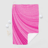 Roze glitter golfhanddoek (Insitu)