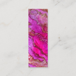 Roze Glitter Graphic Contactkaartje