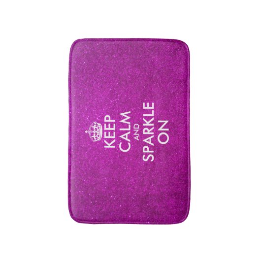 Roze glitter houdt kalm en steekt uit op badmat (Voorkant Verticaal)
