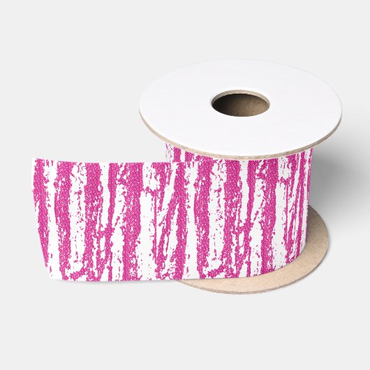 Roze Glitter Houtstructuur Lint (Spoel)