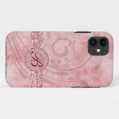 Roze Glitter iPhone 5 Hoesjes (Achterkant (horizontaal))