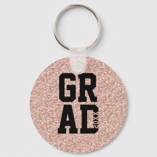 Roze glitter-klasse van de Sleutel van de Sleutel Sleutelhanger