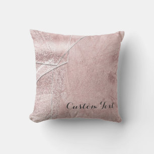 Roze Glitter Kristallen Glas Glam Designer Stijl Kussen
