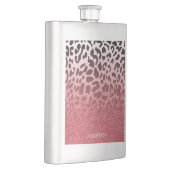 Roze Glitter Leopard Huid Flacon (Rechts)