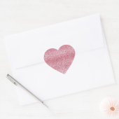 Roze Glitter Leopard Ombre Hart Sticker (Envelop)