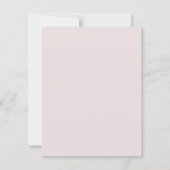 Roze Glitter Lijst Boog Doop Kaart (Achterkant)