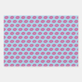Roze glitter Lips Inpakpapier Vel (Voorkant 3)